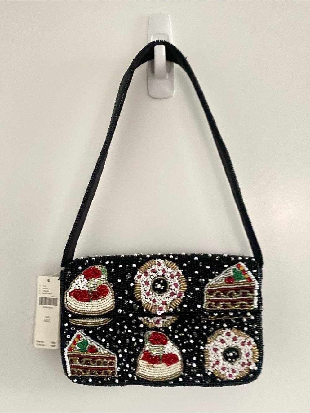 Anthropologie The Fiona Beaded Bag Holiday Desserts NWT - Picture 4 of 4